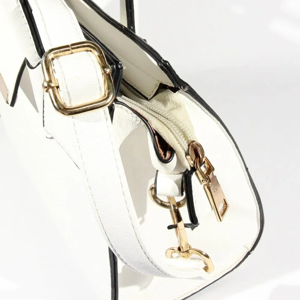 Like New White Purse with Brown Lining - Picture 10 of 10